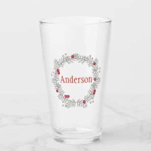 Holiday Wreath Editable Glass