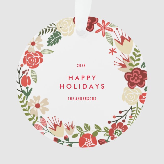 Holiday Wreath | Holiday Ornament (Front)