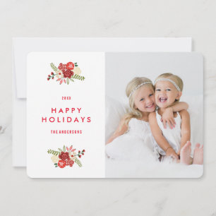 Holiday Wreath   Holiday Photo Card
