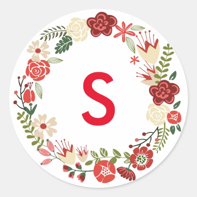 Holiday Wreath | Holiday Stickers (Front)