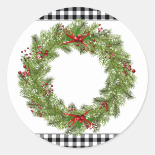 Holiday Wreath Stickers