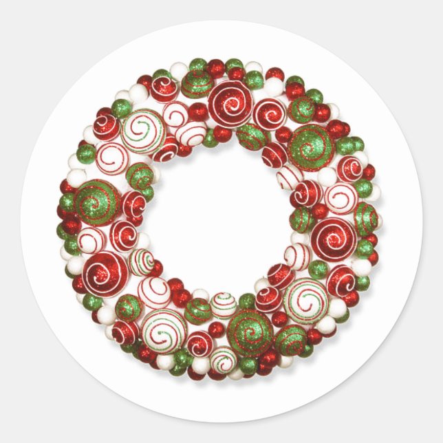 Holiday Wreath Stickers (Front)