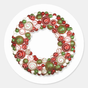 Holiday Wreath Stickers