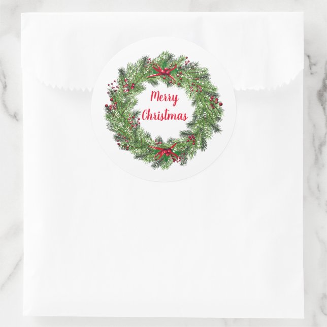Holiday Wreath Stickers (Bag)