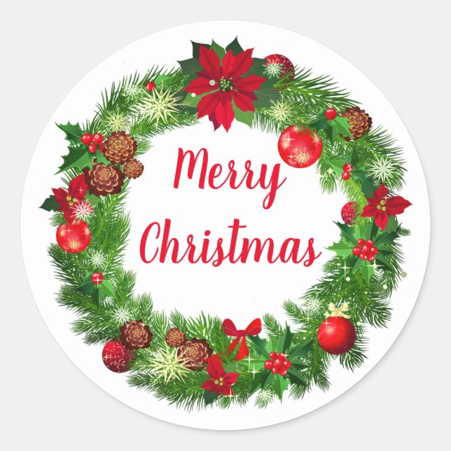 Holiday Wreath Stickers (Front)
