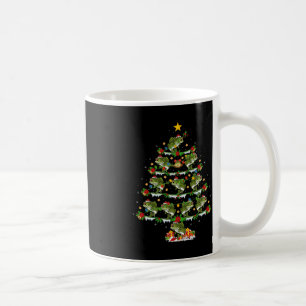 Holiday Xmas Lighting Santa Bass Fish Christmas Tr Coffee Mug