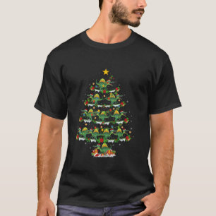 Holiday Xmas Lighting Santa Spinosaurus Christmas T-Shirt