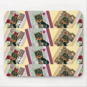 HOLIDAY YORKIES MOUSE MAT