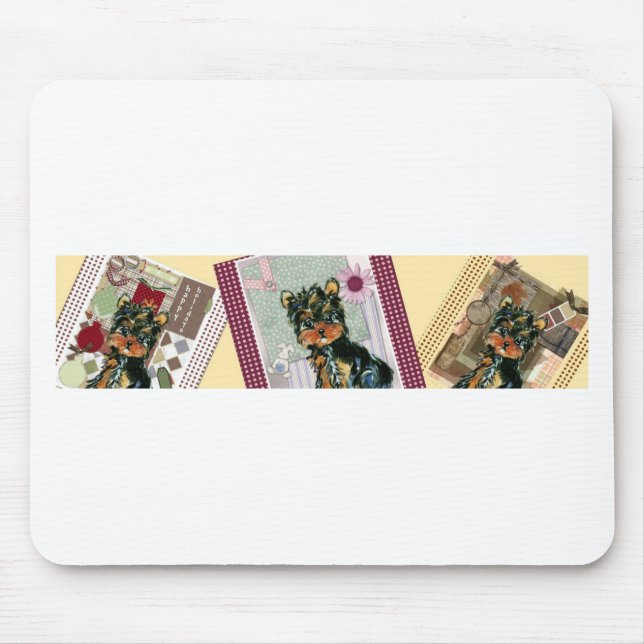 HOLIDAY YORKIES MOUSE MAT (Front)