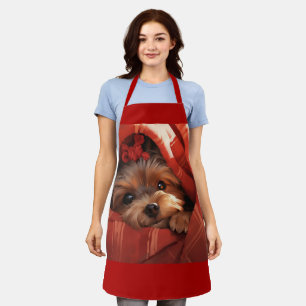 Holiday Yorkshire Terrier Apron