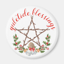 Holiday Yuletide Twig Pentacle Wicca Sabbat