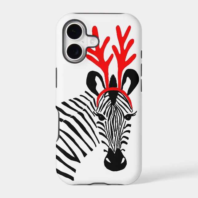 Holiday Zebra IPhone Case (Back)