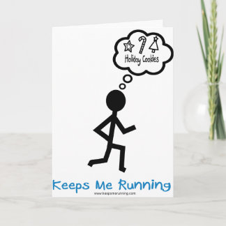 HolidayCookies Keeps Me Running Holiday Card