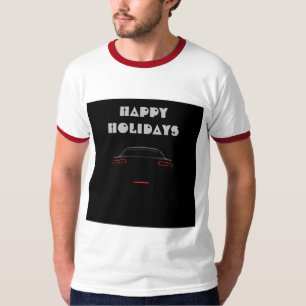 Holidays Adult L Size Men's White/Red Ringer Men's T-Shirt