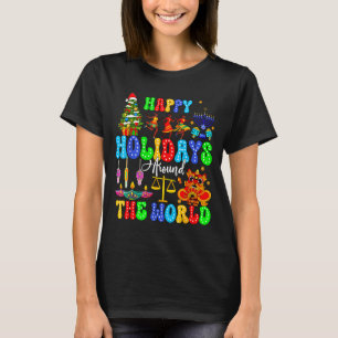 Holidays Around World Xmas Hanukkah Kwanzaa Diwali T-Shirt