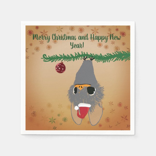 Holidays Baby Bat  Napkins (Front)