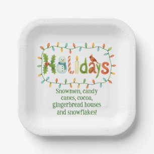 Holidays designed Christmas Paper Plate