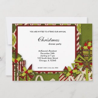 Holidays dinner invitation
