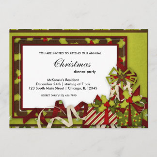Holidays dinner invitation