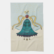 Holidays Festive Bell Kitchen Towel