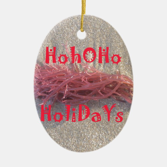 Holidays from the Beach Collection. Ceramic Tree Decoration (Front)