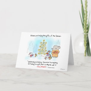 Holidays "Gift of the moment" Holiday Card