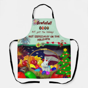 Holidays - Grateful  Apron