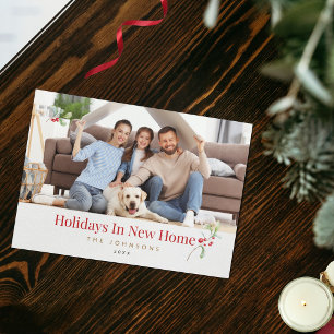 Holidays in New Home Christmas Photo Card