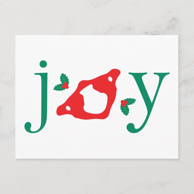 Holidays JOY (Atlas) Chiropractic Postcard (Front)