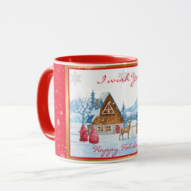 Holidays Landscape Customise Mug (Front Left)