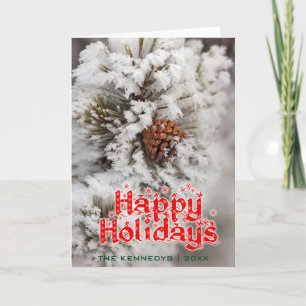 Holidays - Lodgepole Pine cone - Yellowstone Holiday Card