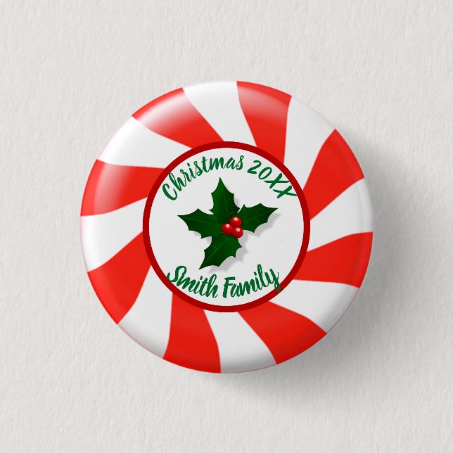 Holidays Mint Candy Custom 3 Cm Round Badge (Front)
