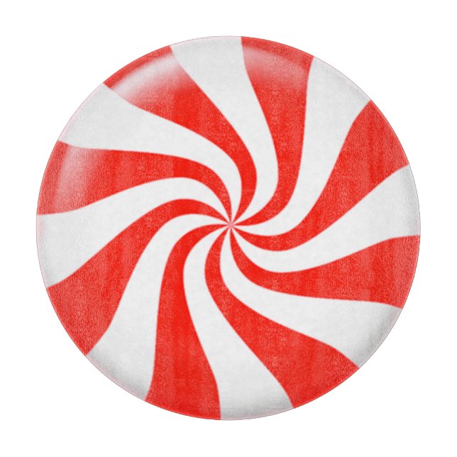 Holidays Mint Candy Custom Cutting Board (Front)