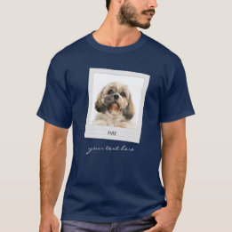 Holidays Pet Birthday Photo Frame Dog Dad T-Shirt