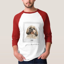 Holidays Pet Birthday Photo Frame Personalised Dog T-Shirt
