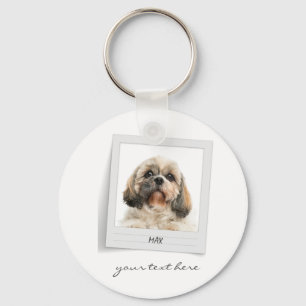 Holidays Pet Birthday Photo Frame Personalised Key Ring