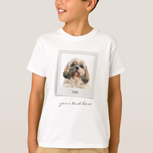 Holidays Pet Birthday Photo Frame Personalised T-Shirt (Front)