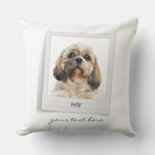 Holidays Pet Birthday Photo Frame Personalized Dog Cushion
