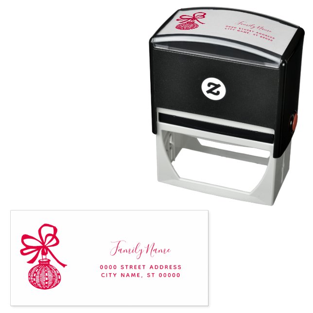 Holidays Return Address Self-inking Stamp (In Situ)