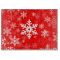 Holidays Snowflakes motif in red for Everyone