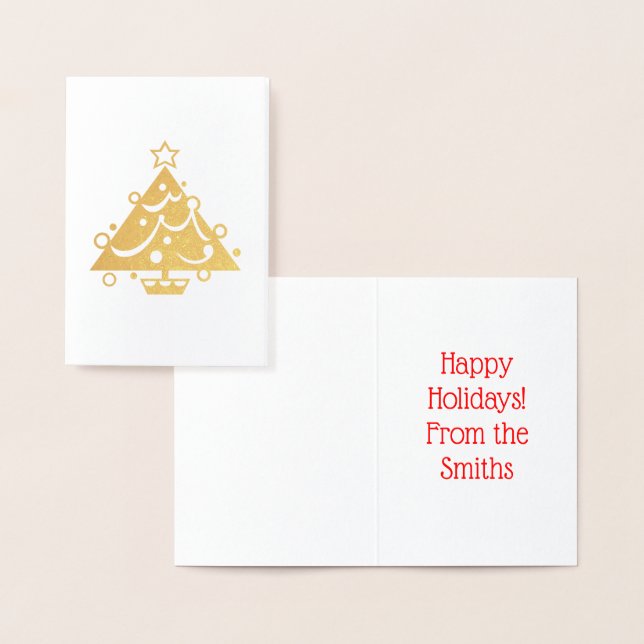 Holidays Tree Christmas 4Lee Foil Card (Display)