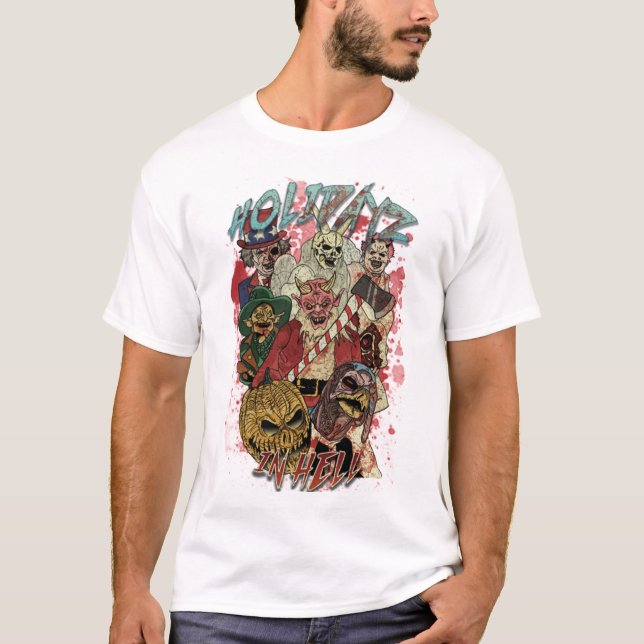 Holidayz In Hell T-ShirtHOLIDAYZ IN HELL_ HHN HOLL T-Shirt (Front)