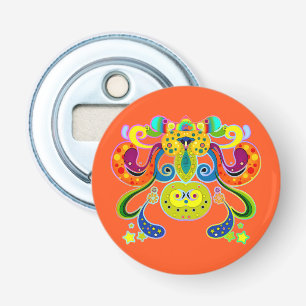holiES - abstract happy holy Cow + your ideas Bottle Opener