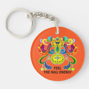 holiES - abstract happy holy Cow + your ideas Key Ring