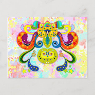 holiES - abstract happy holy Cow + your ideas Postcard