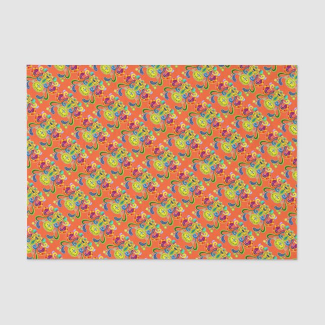 holiES - abstract happy holy Cow + your ideas Tissue Paper (Front)