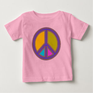 holiES - colourful PEACE sign + your ideas Baby T-Shirt