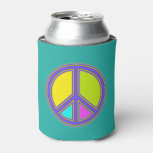 holiES - colourful PEACE sign + your ideas Can Cooler
