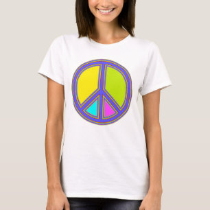 holiES - colourful PEACE sign + your ideas T-Shirt