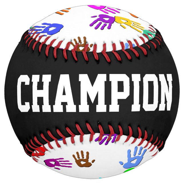 holiES - hands coloured pattern 1 + your backgr. Softball (Front)